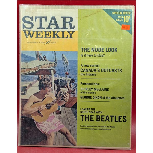 1964 Star Weekly The Beatles & John Lennon Newspaper Issue