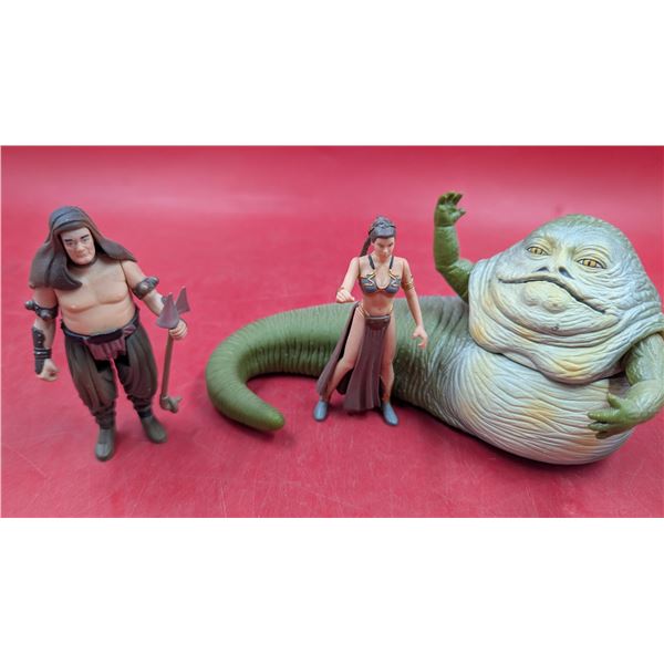 Star Wars Figures w/ Leia Organa, Jabba The Hutt, & Rancor Keeper (Malakili)