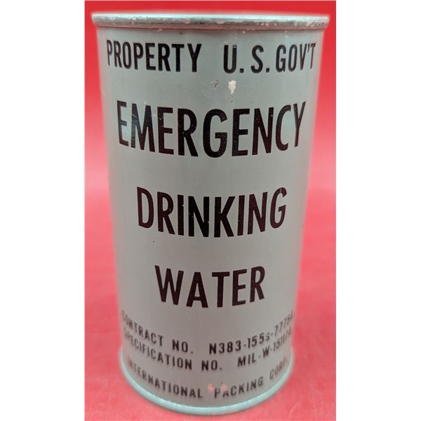 Sealed 1952 US Emergency Drinking Water