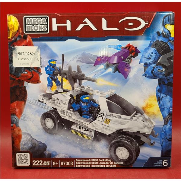 Sealed Mega Bloks Halo Snowbound: UNSC Rockethog Set