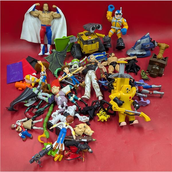 Lot of Assorted TV/Movie Character & Wrestling Figures