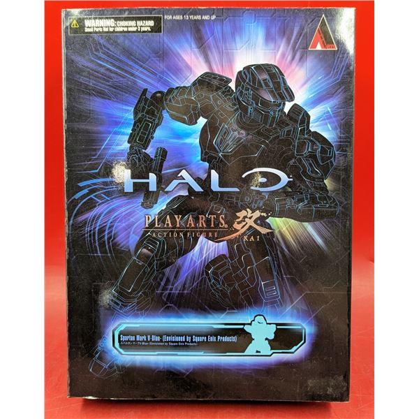 Sealed Halo Play Arts Spartan Mark V Blue Action Figure