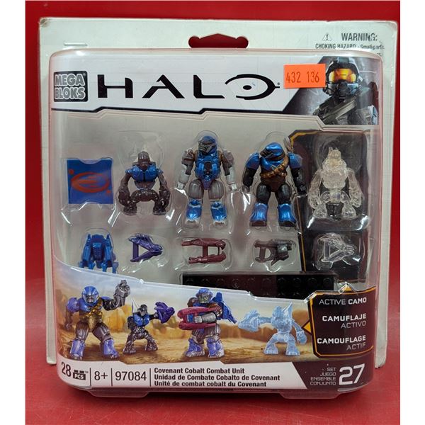 Sealed Mega Bloks Halo Covenant Cobalt Combat Unit Set