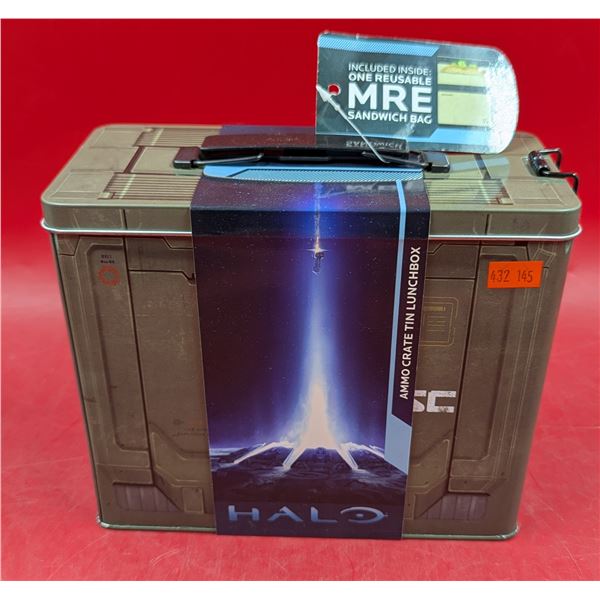 New Halo Ammo Crate Tin Lunchbox