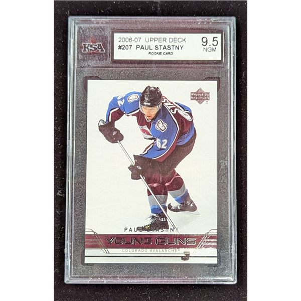 Graded 2006-07 Upper Deck Paul Stastny Rookie Card (9.5 NGM)