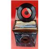 Image 1 : Lot of Assorted 45 RPM Vinyl Records w/ Carrying Case