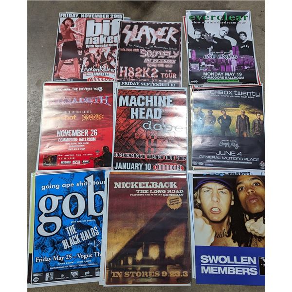 Lot of Assorted Music/Concert Advertising Posters
