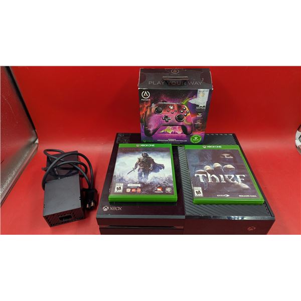 Xbox Lot w/ Xbox Console, Xbox Controller, & 2 Xbox One Games