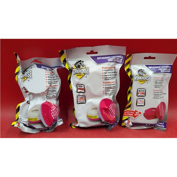 Lot of Workhorse Respirator Replacement Cartridges