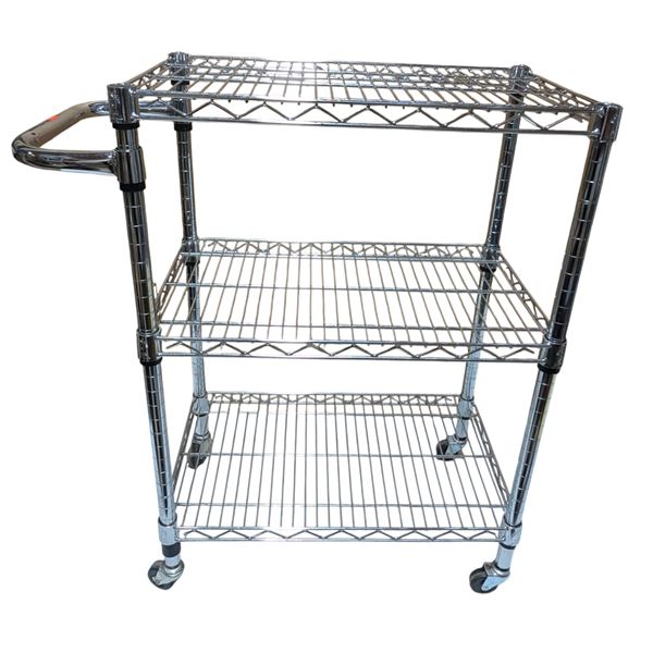 Rolling Metal Shelving Unit