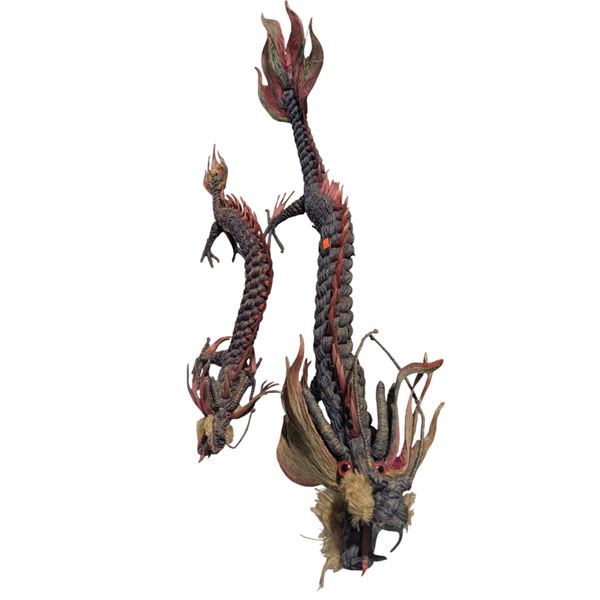 2 VTG Chinese Rope Dragons