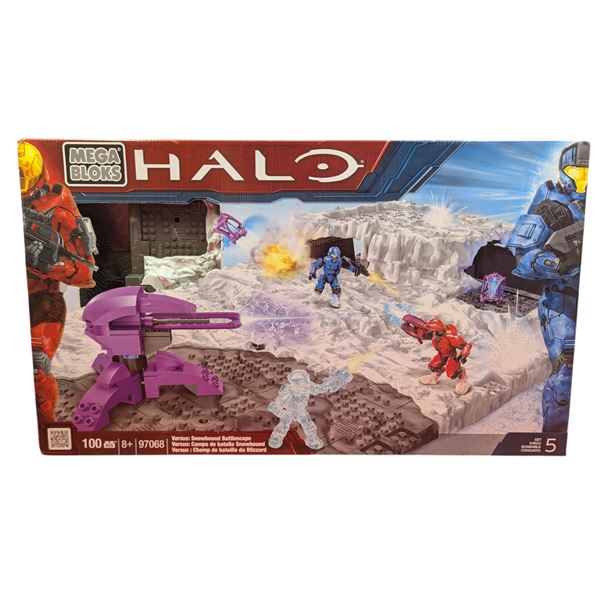 Open but Complete Mega Bloks Halo Versus: Snowbound Battlescape Set