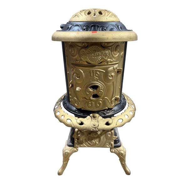 Antique Sunbeam Oak Parlor Stove