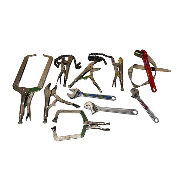 Lot of Assorted Pliers & Wrenches