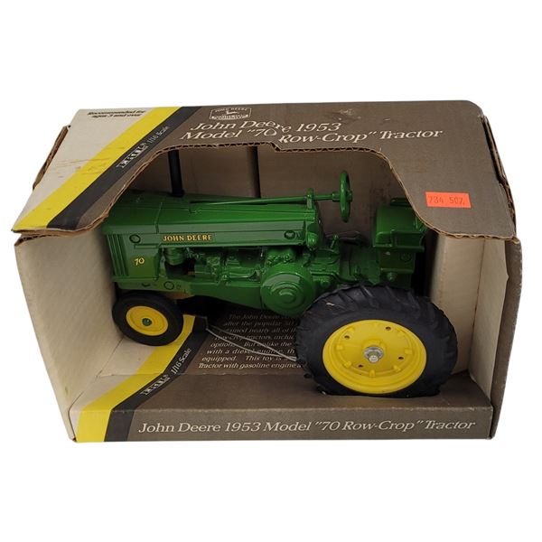 Ertl 1/16 Scale John Deere 1953 Model "70 Row-Crop" Tractor