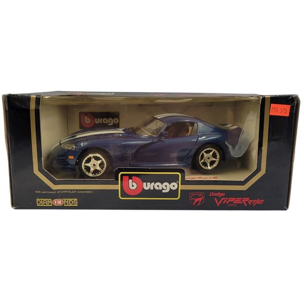 Burago Diecast 1/18 Scale 1992 Dodge Viper RT/10
