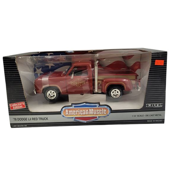 Ertl Diecast 1/18 Scale '78 Dodge Lil Red Truck