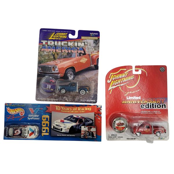 3 Sealed Diecast Vehicles