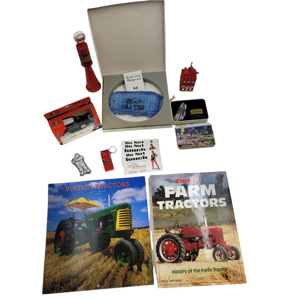 VTG Variety Lot w/ Diecast Cadillac, Wedgwood Cable Car Trinket Dish, & More