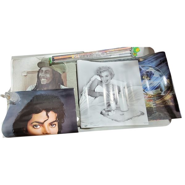 Lot of Assorted Pop Culture Posters w/ Marilyn Monroe, Michael Jackson, & More