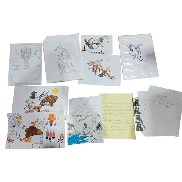 Lot of Assorted Indigenous Drawings