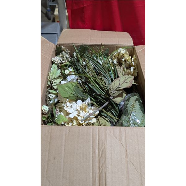 Lot of Assorted Faux Foliage Decor