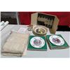 Image 1 : VTG Variety Lot w/ Plates, Photograph, Table Cloth, & More