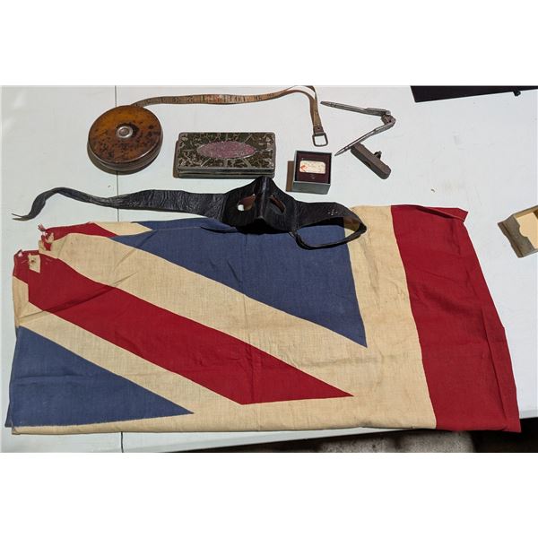 VTG Variety Lot w/ Leather Mask, Tape Measure, & More