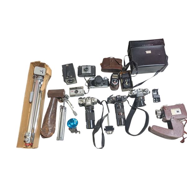 Lot of Assorted VTG Cameras w/ Kodak & More