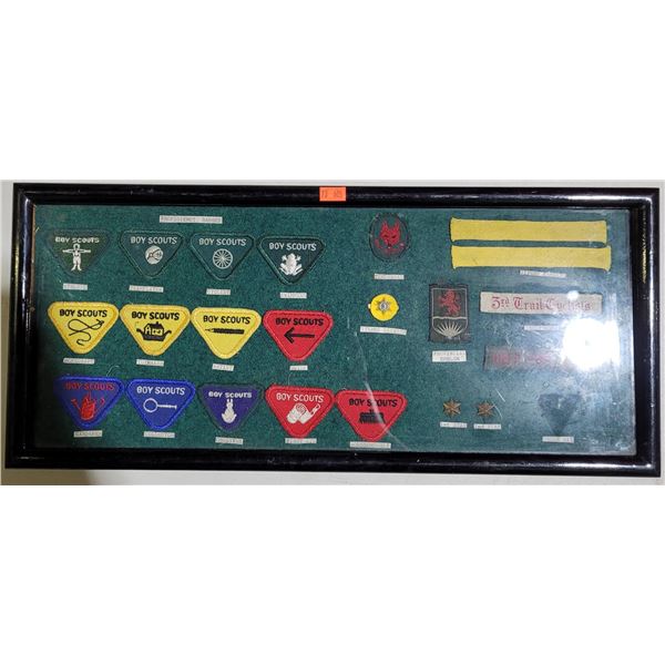 Framed Boy Scouts Patches