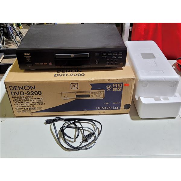 Denon DVD-2200 DVD Audio-Video/Super Audio CD Player