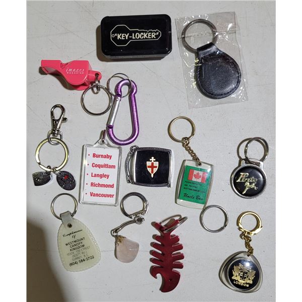 Lot of Assorted Keychains