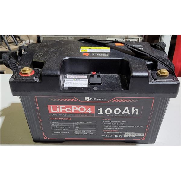 Dr. Prepare LiFePO4 Deep Cycle Battery