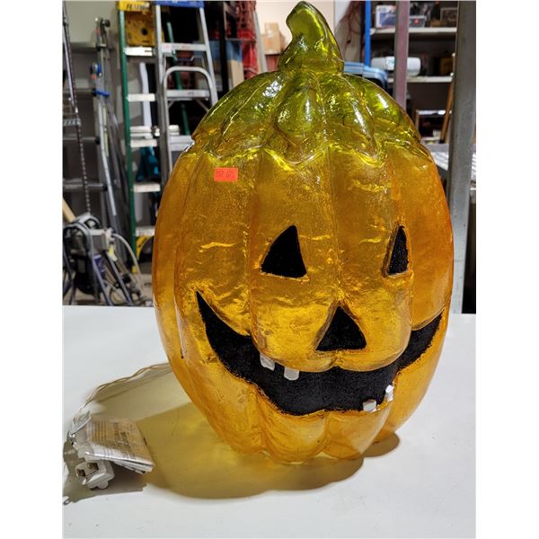 VTG Pumpkin Light Up Blow Mold Decor