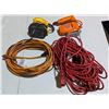Image 1 : 2 Extension Cords, Dewalt Random Orbit Sander, & Black & Decker Jigsaw