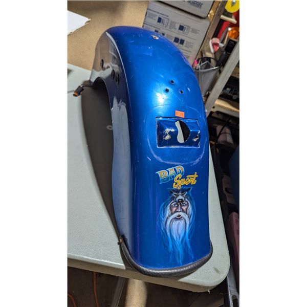 Custom-Painted Blue Fender