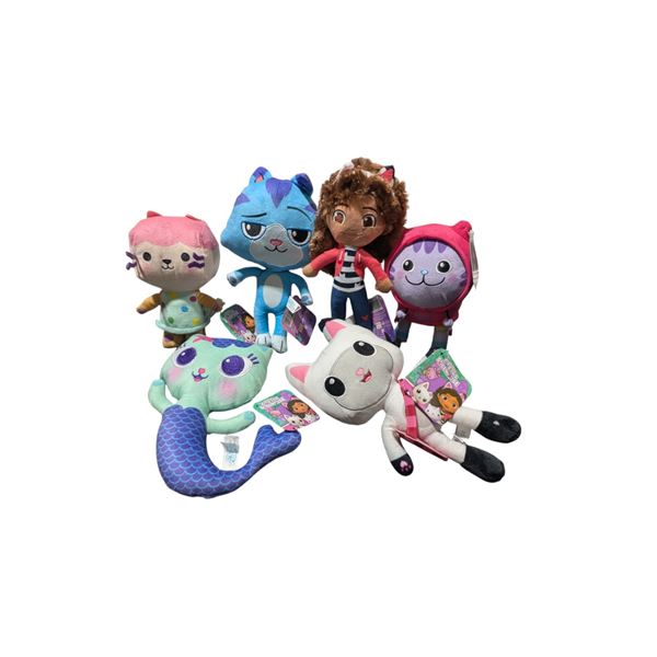 Lot of Gabby's Dollhouse Plush Toys