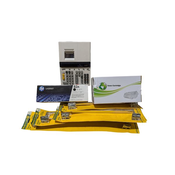 Towel Bars, Toner Cartridges, & Canon Printing Calculator
