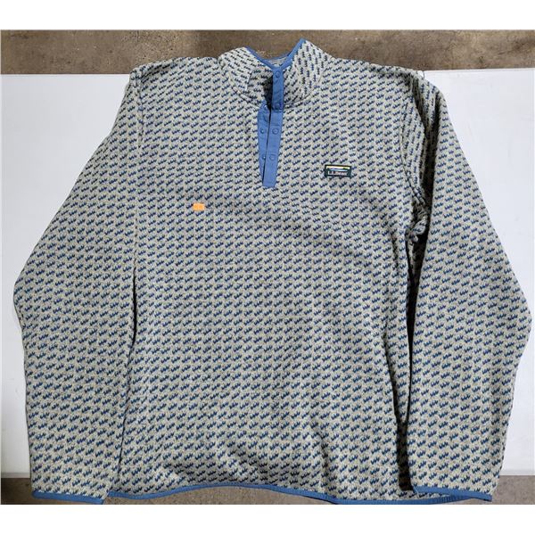 LL Bean Fleece Quarter-Button Sweater