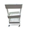 Image 1 : White Rolling Utility Cart