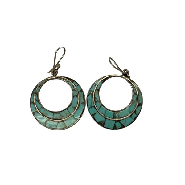 Pair of 925 Mexican Silver Earrings
