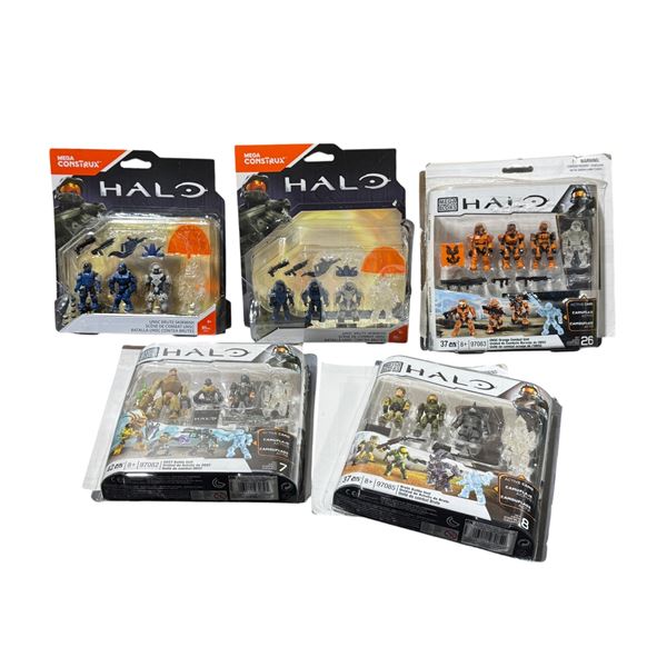 Lot of Assorted Sealed Halo Figures w/ Mega Construx & Mega Bloks