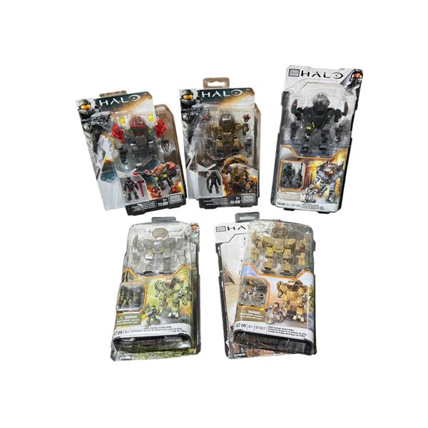 Lot of Assorted Sealed Halo Figures w/ Mega Bloks