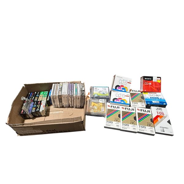 Blank CDs, DVDs, VHSs, & Cassettes