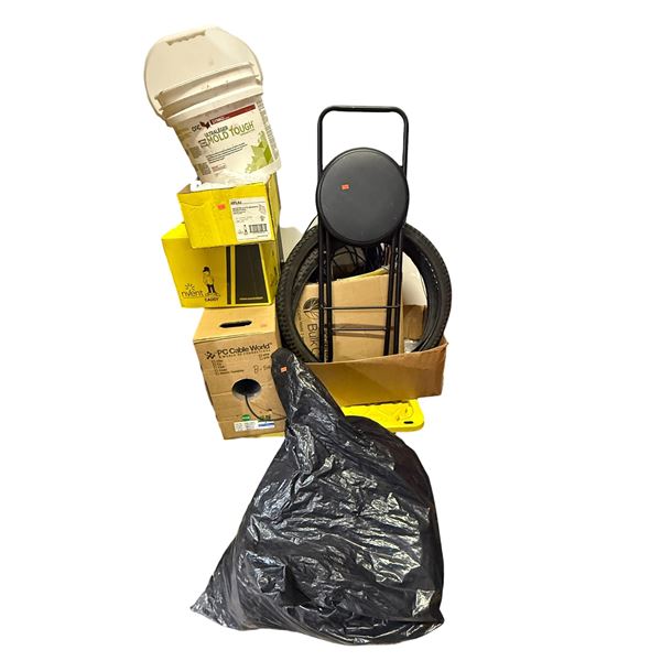 Variety Lot w/ Folding Stool, PC Cable, Mold Tough, & More