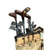 Image 4 : 2 VTG Golf Bags, Assorted Clubs, & Golf Bag Cart