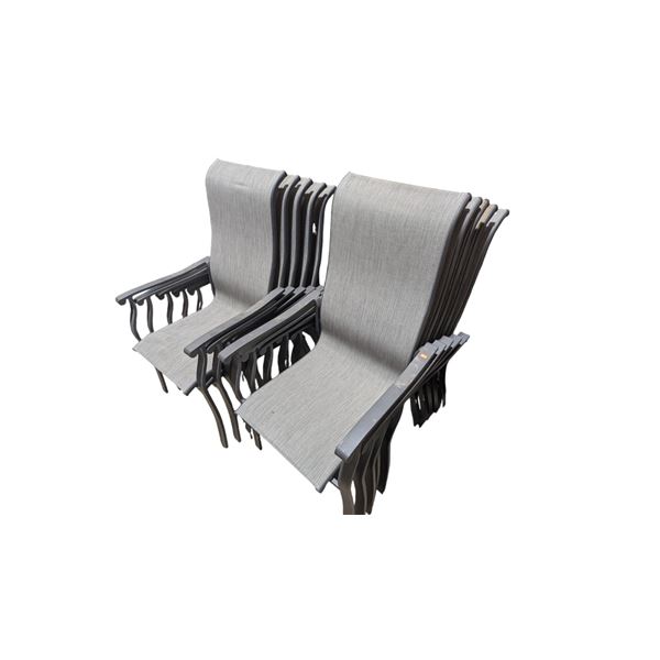 Lot of 10 Patio Chairs