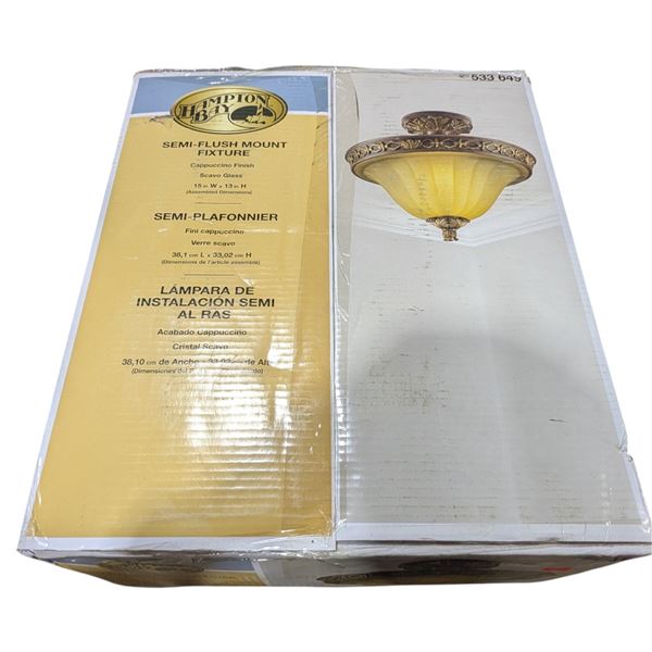 Hampton Bay, Semi flush mount light fixture