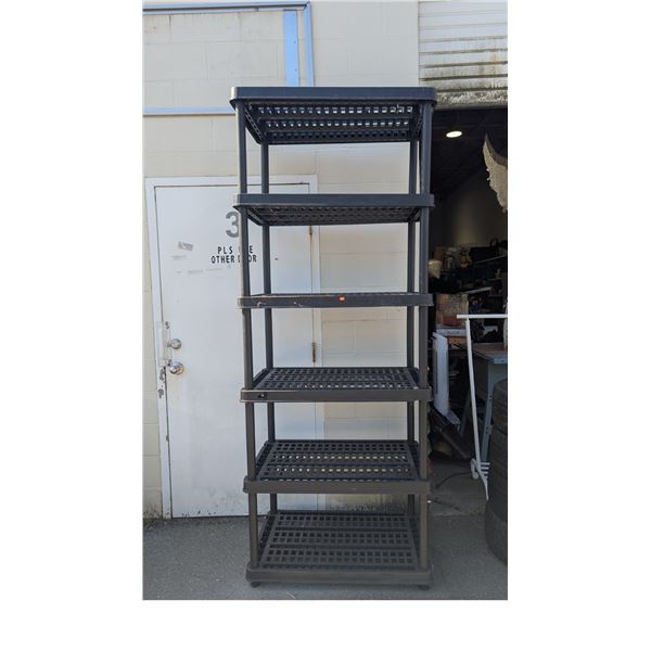 Black Shelving Unit