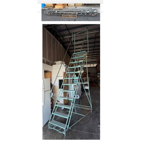Collapsible Warehouse Stairs Ladder 139" x 40"